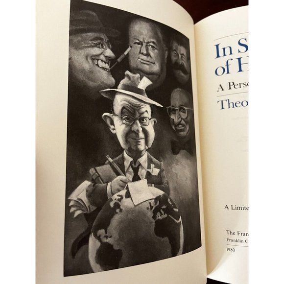 Book In Search of History Theodore H. White Signed - Franklin Library - 1980 - Picture 8 of 9